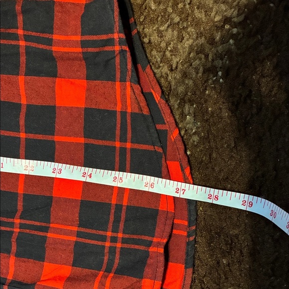 Banana Republic Men's Red and Black Checkered Shirt - Picture 11 of 11